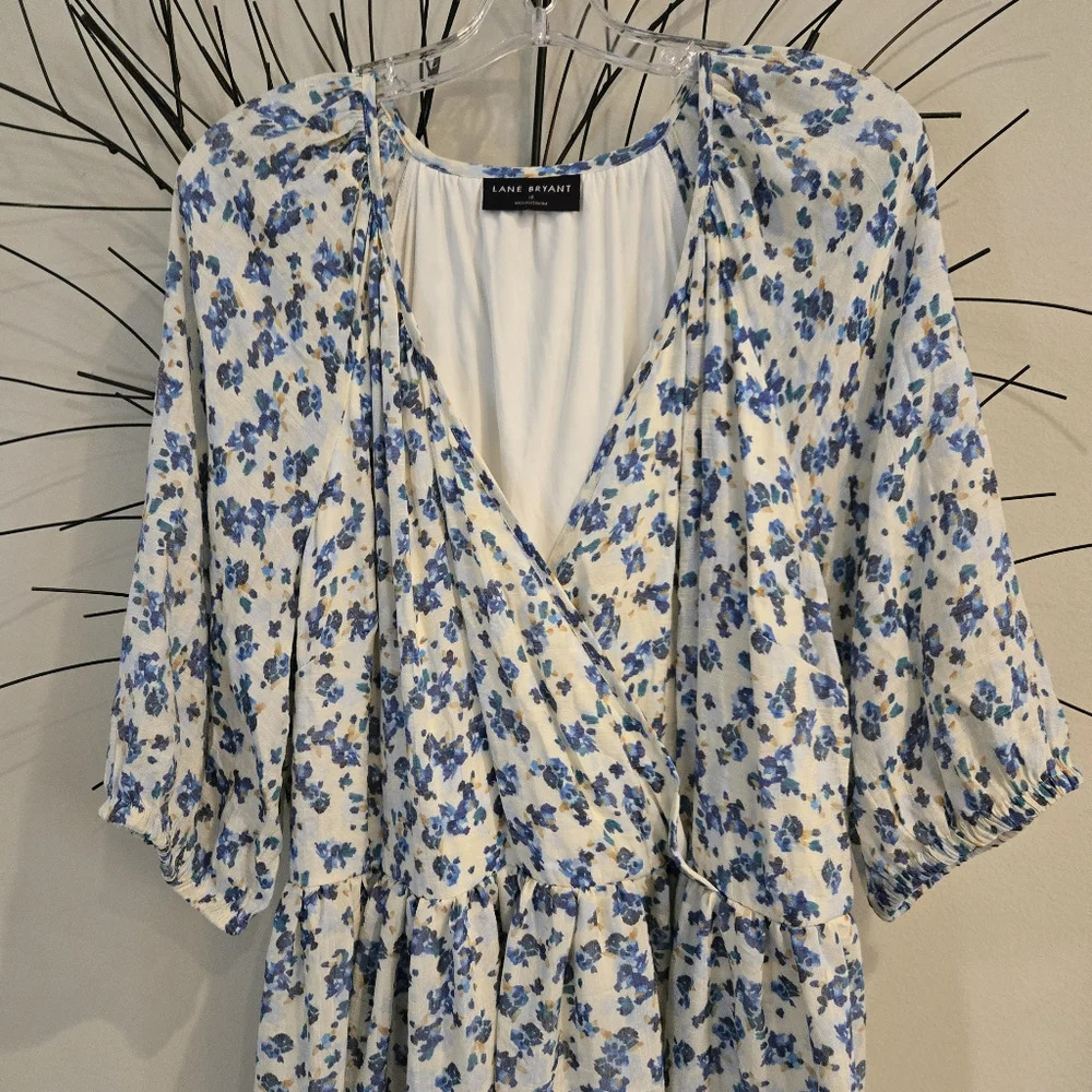 Lane Bryant Floral Midi Dress Size 16 - Picture 2 of 11